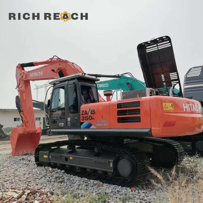 Swing bearing and upper frame of a 2023 Hitachi ZX350-3G excavator, low hours, $30,750